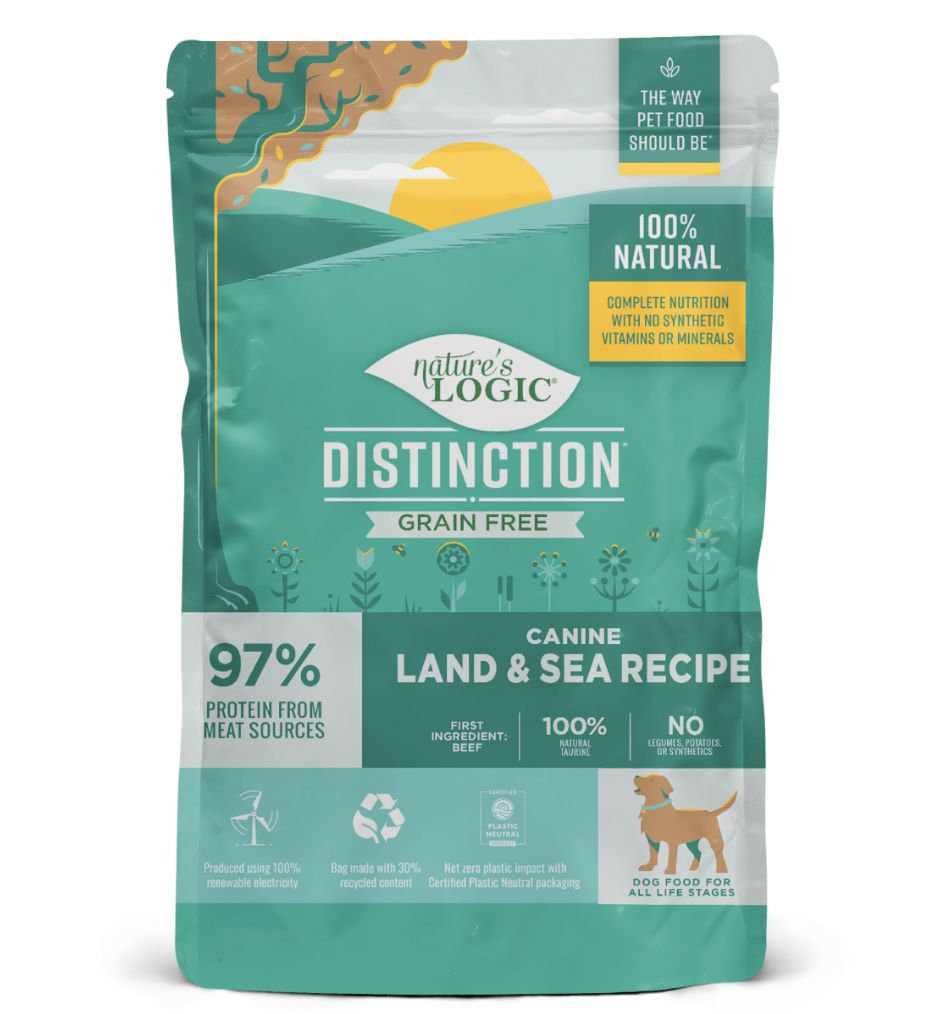 Nature&#39;s Logic Distinction Grain Free Canine Land and Sea Grain Free Recipe 4.4lb