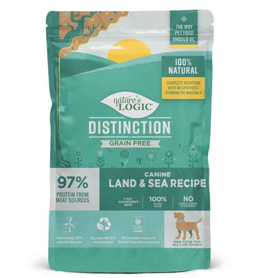 Nature&#39;s Logic Distinction Grain Free Canine Land and Sea Grain Free Recipe 4.4lb