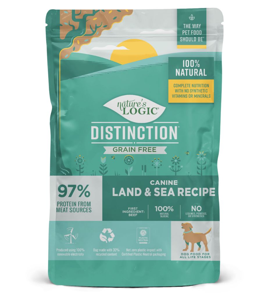 Nature&#39;s Logic Distinction Grain Free Canine Land and Sea Recipe 24lb