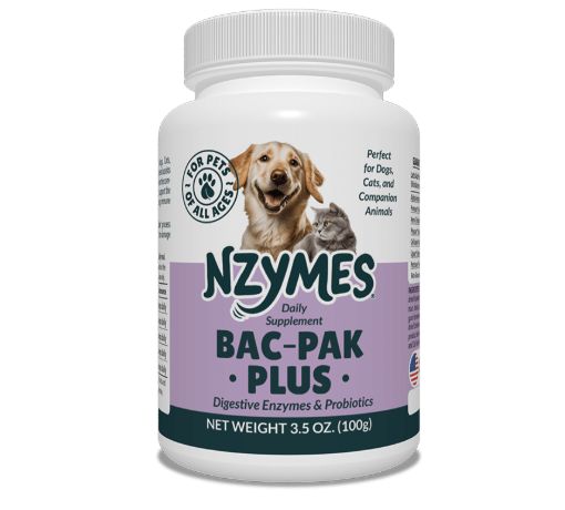 Nzymes Bac-Pak Plus Probiotic and Digestive Enzymes for Pets 100 Grams