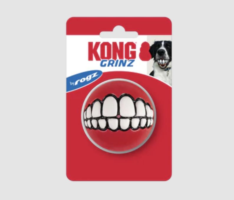 Kong Holiday Grinz Squeaker Dog Toy- Assorted Medium
