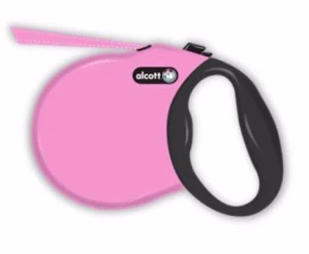 Alcott Adventure Retractable Leash Small Pink 16'