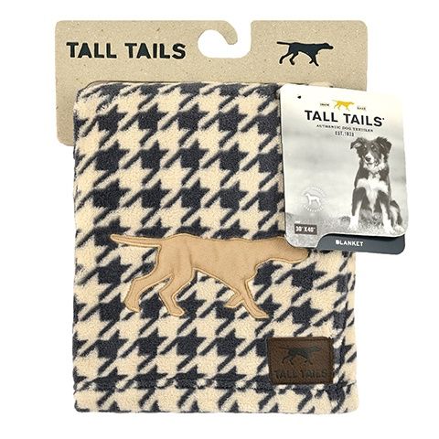 Tall Tails 30x40  Fleece Blanket Houndstooth