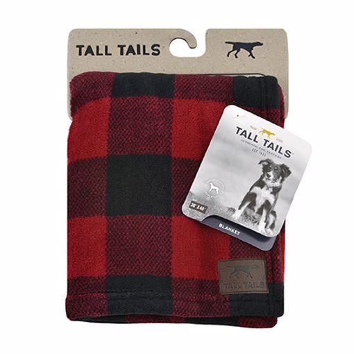 Tall Tails 30x40  Fleece Blanket Hunters Plaid