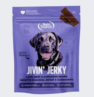 NutriSource Jivin&#39; Jerky- Lamb, Beef and Kangaroo- 4oz