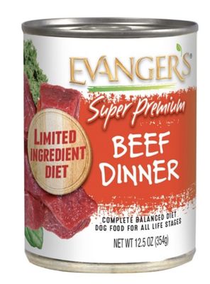Evanger&#39;s Premium Beef Dinner Canned Dog Food 12.8oz