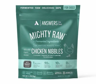 Answers Pet Food Frozen Detailed Chicken Nibbles 2.2lb