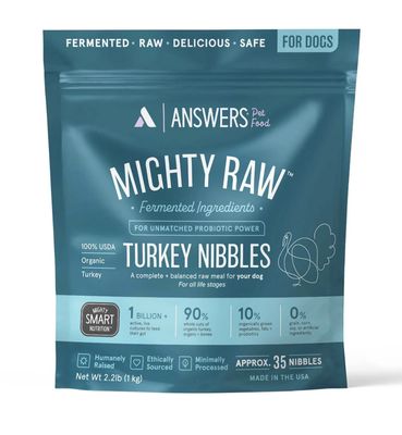 Answers Pet Food Frozen Detailed Turkey Nibbles 2.2lb