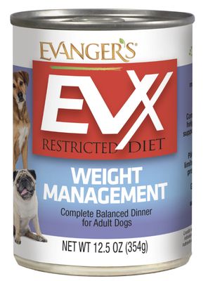 Evannger&#39;s EVX Restricted Weight Management Diet Canned Dog Food 12.5oz
