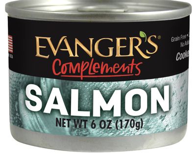 Evanger&#39;s Compliments Wild Salmon Canned Topper for Dogs and Cats 6oz