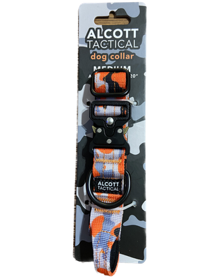 Alcott 15-20&quot; Medium Neon Orange Camo Tactical Dog Collar