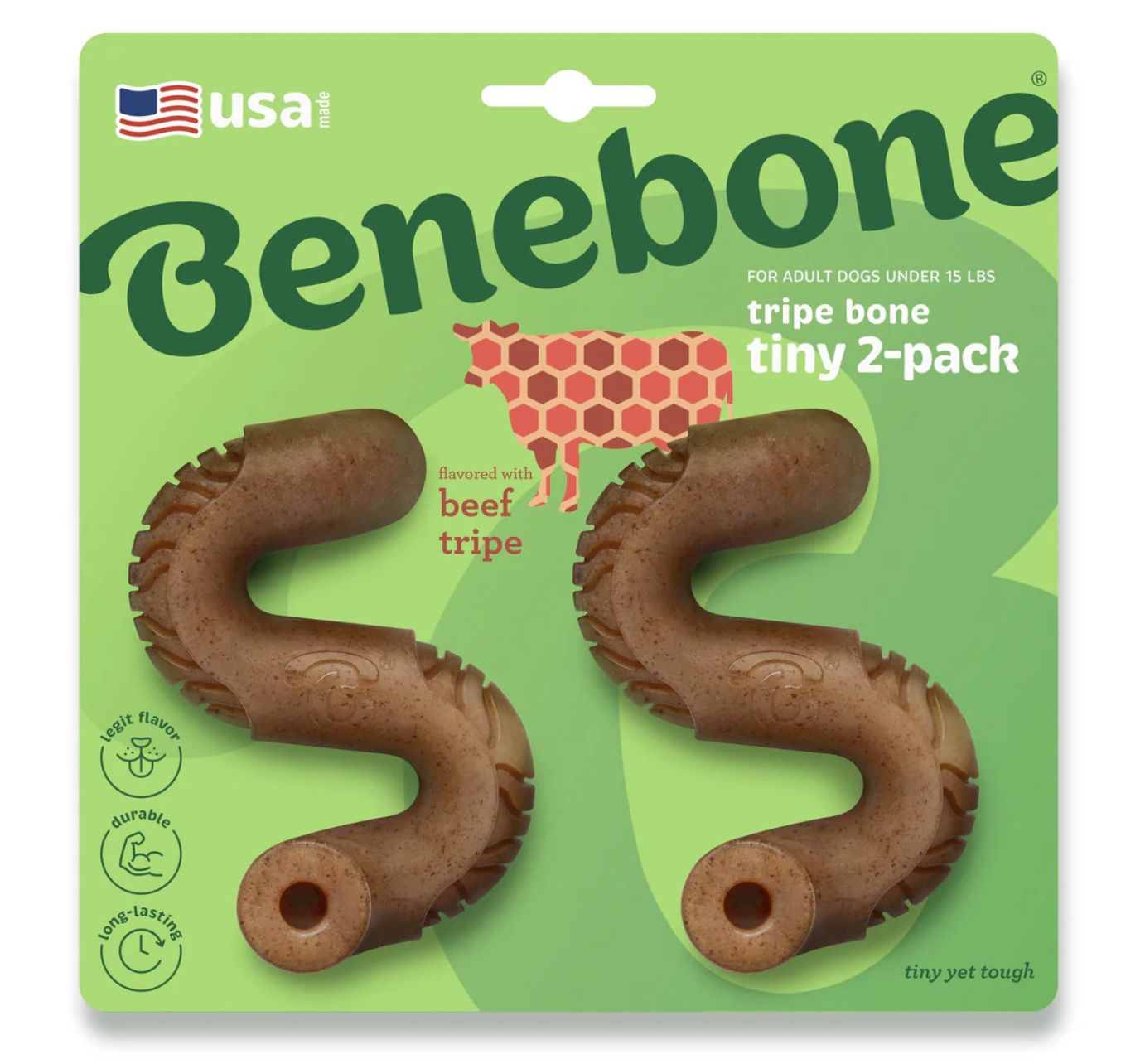 Benebone Beef Tripe Tiny 2-pack