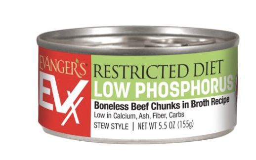 Evanger&#39;s EVX Restricted Low Phosphorus Diet Canned Cat Food 5.5oz