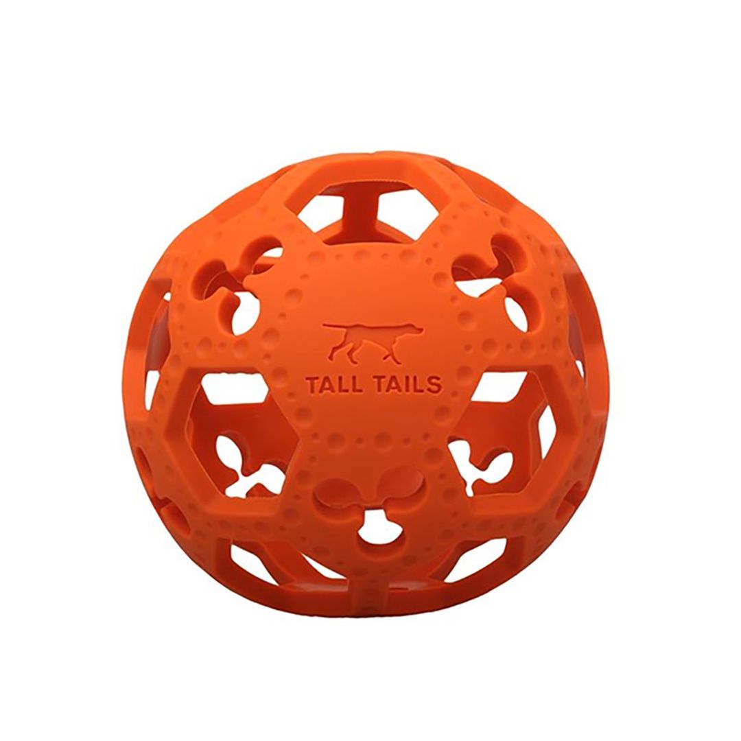 Tall Tails 5in Flex-a-Ball Dog  Orange Toy