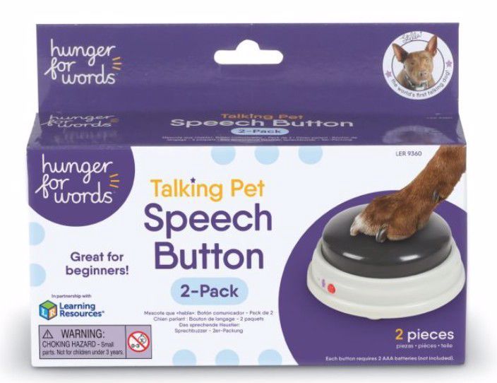 Brightkins Talking Pet Speech Button 2-Pack