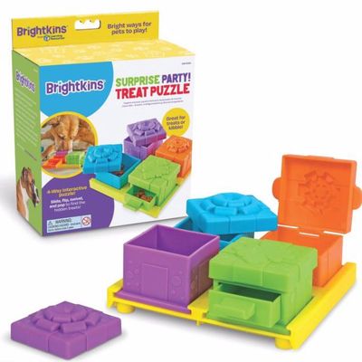 Brightkins Surprise Party Treat Puzzle Toy for Dogs