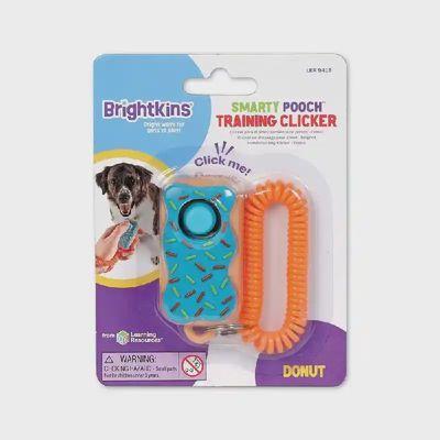 Brightkins Smarty Pooch Training Clicker Donut for Dogs