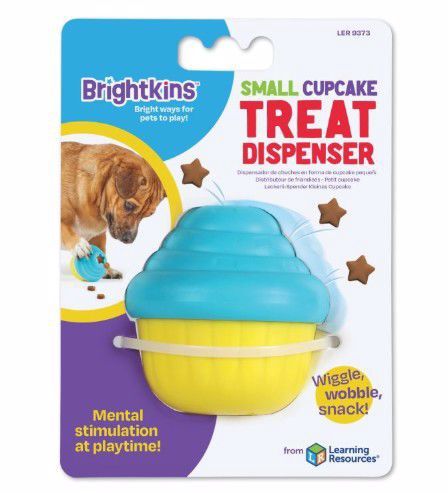 Brightkins Teal Cupcake Treat Dispenser for Pets
