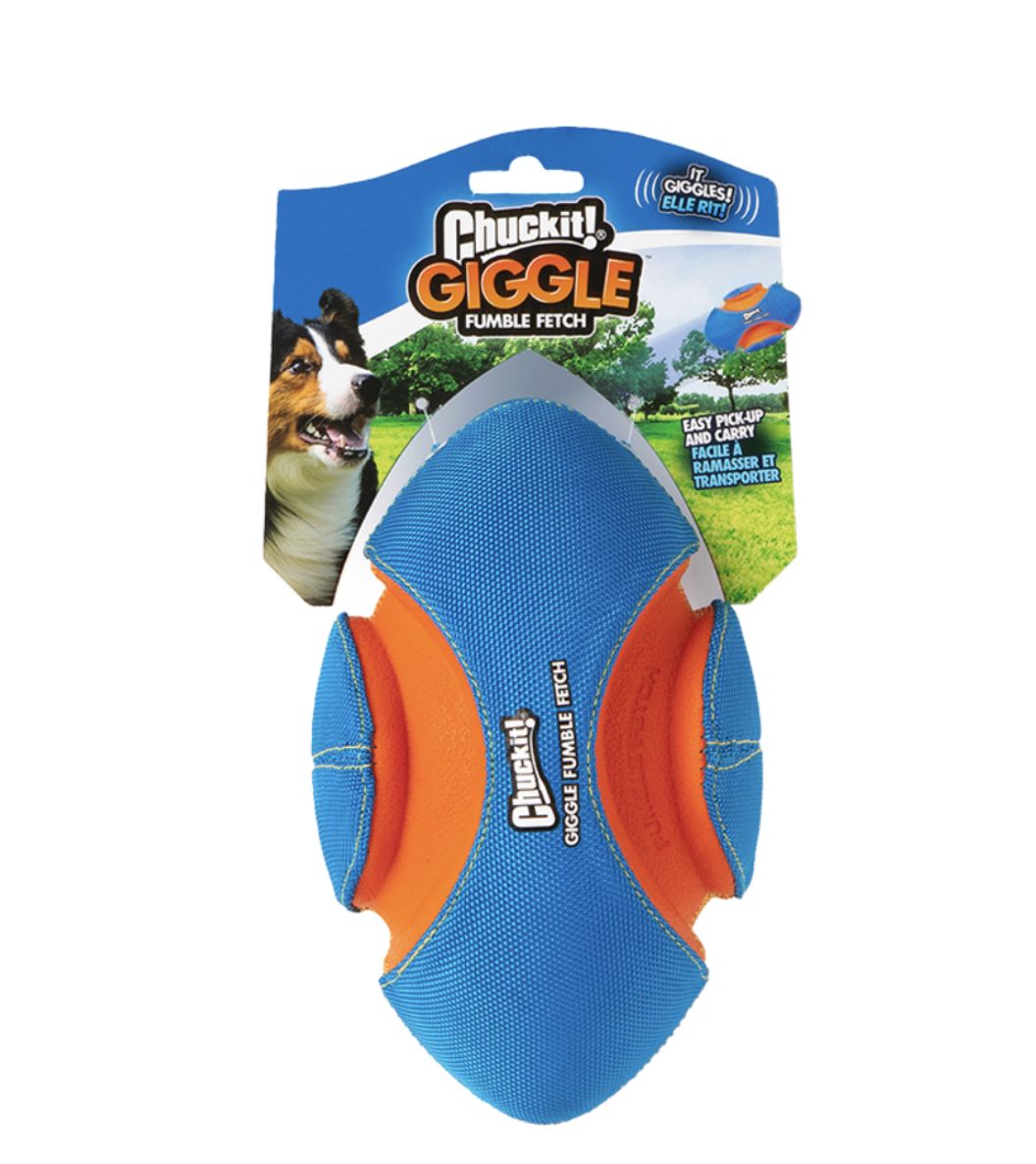 Chuckit! Giggle Fetch Football Dog Toy Small