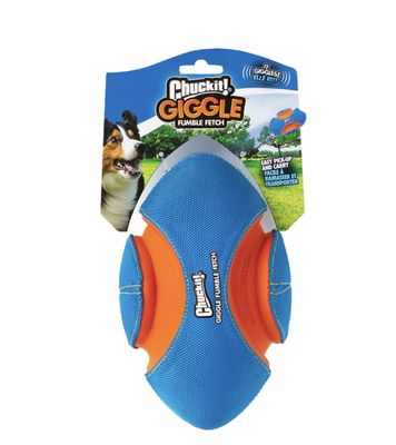 Chuckit! Giggle Fetch Football Dog Toy Small