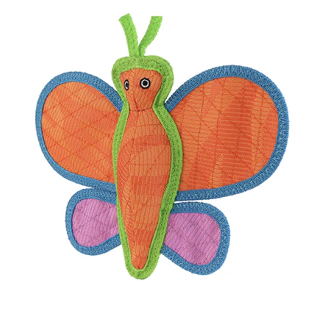 Tuffy Duraforce Orange Butterfly Dog Toy