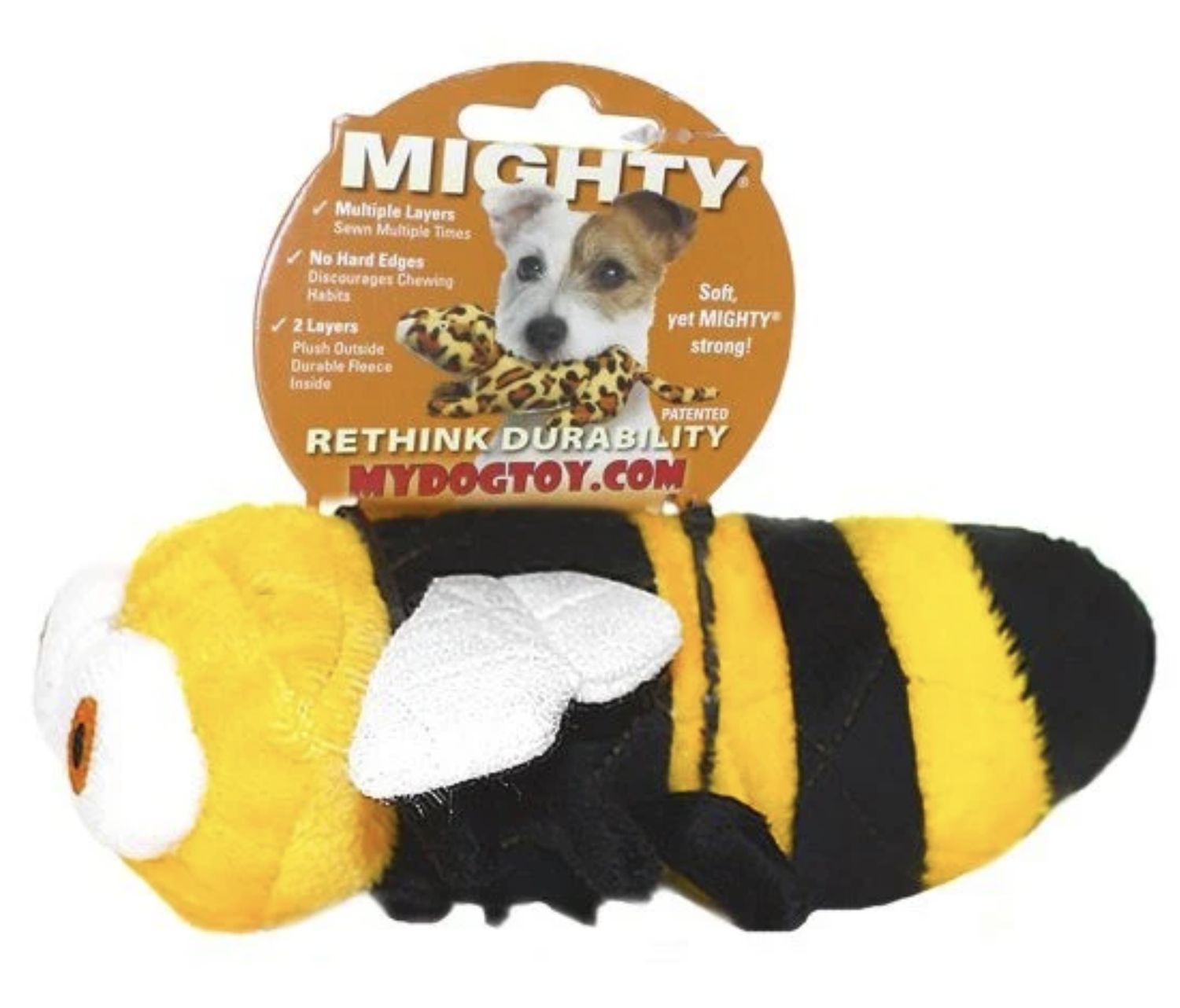 Tuffy Mighty Jr Bug Bee Dog Toy
