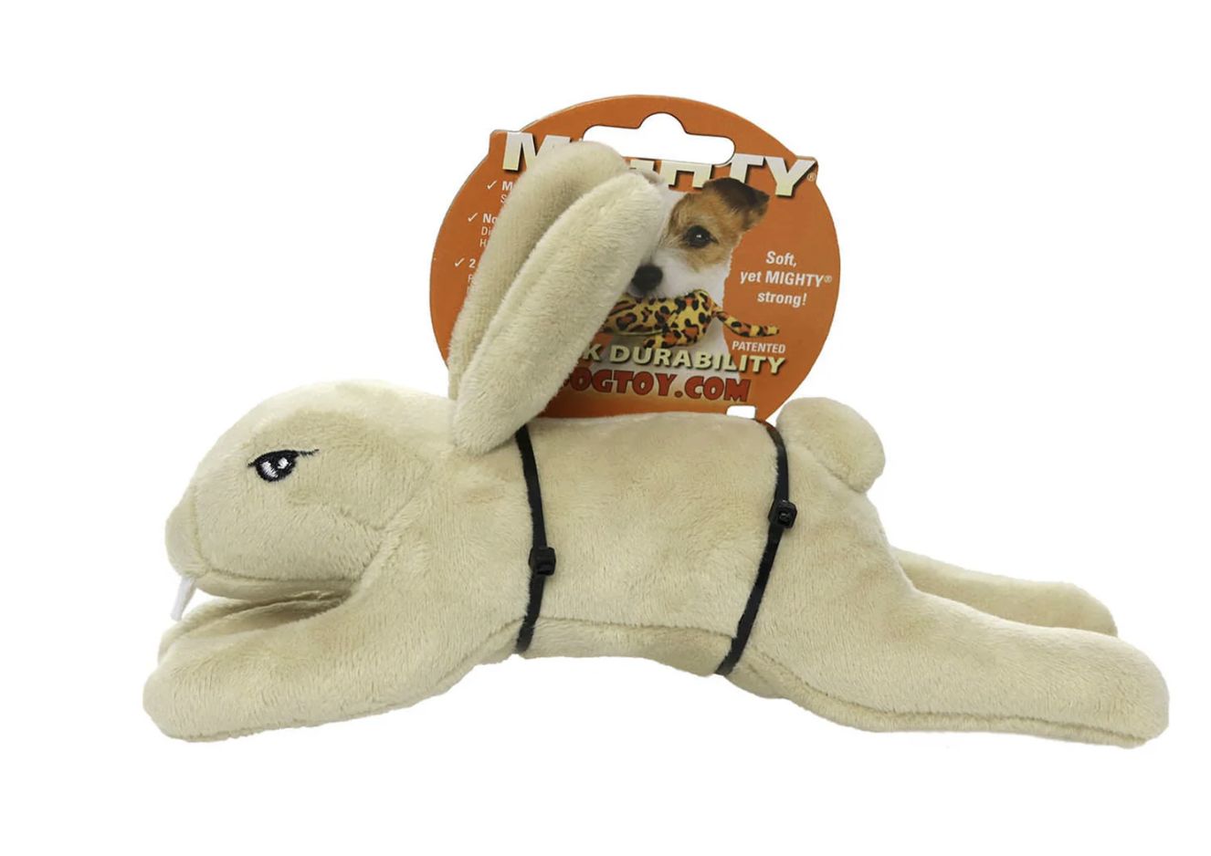 Tuffy Might Jr Nature Rabbit Brown Dog Toy