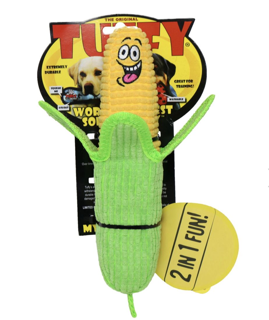 Tuffy Funny Food Corn Dog Toy