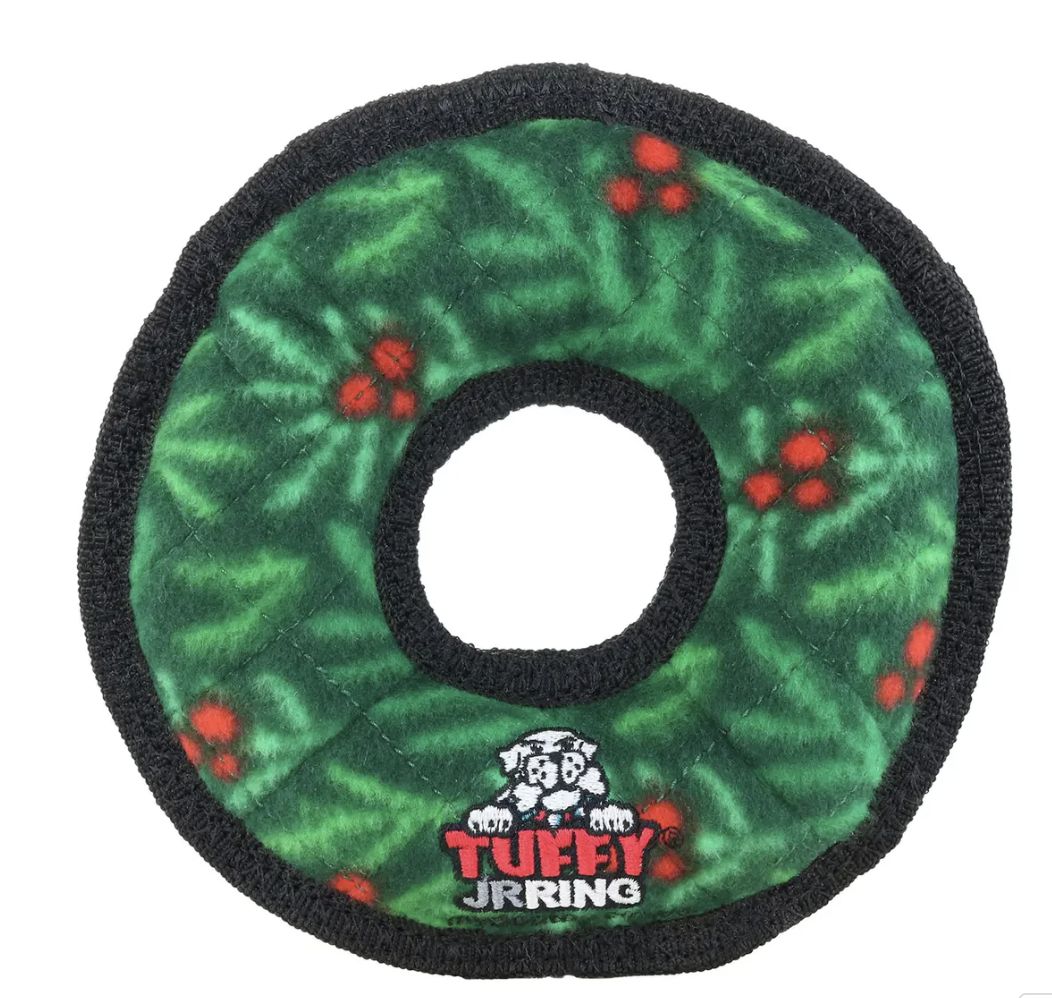 Tuffy Ring Holiday Wreath Dog Toy