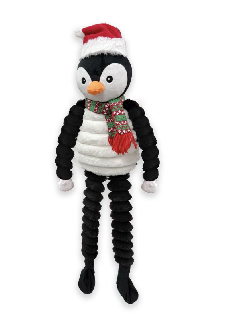 PetLou 36&quot; Christmas Long Legged Penguin Dog Toy