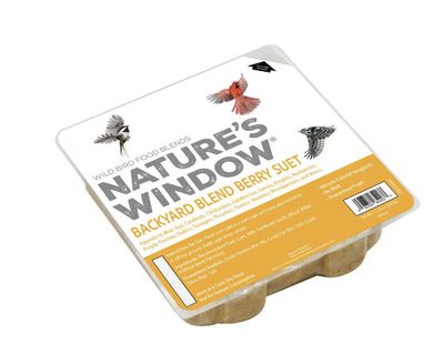 Nature&#39;s Window Backyard Blend Berry Suet Cake for Birds