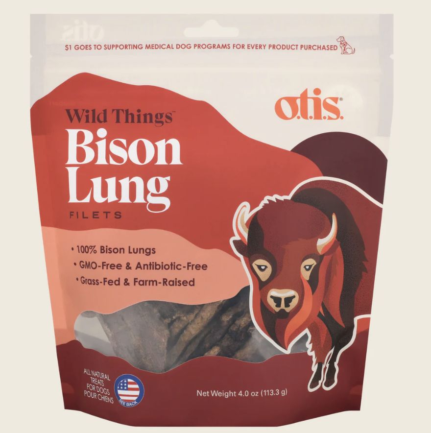 Otis Wild Things Bison Jerky Dog Treats 4oz