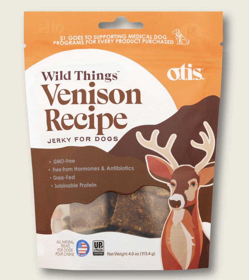 Otis Wild Things Venison Jerky Dog Treats 4oz