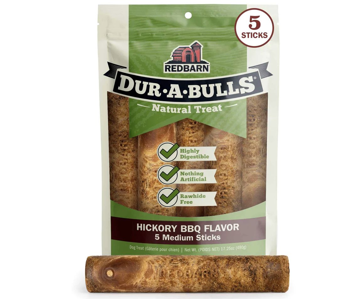 Redbarn Dur-A-Bulls Hickory BBQ Medium Sticks - 5ct