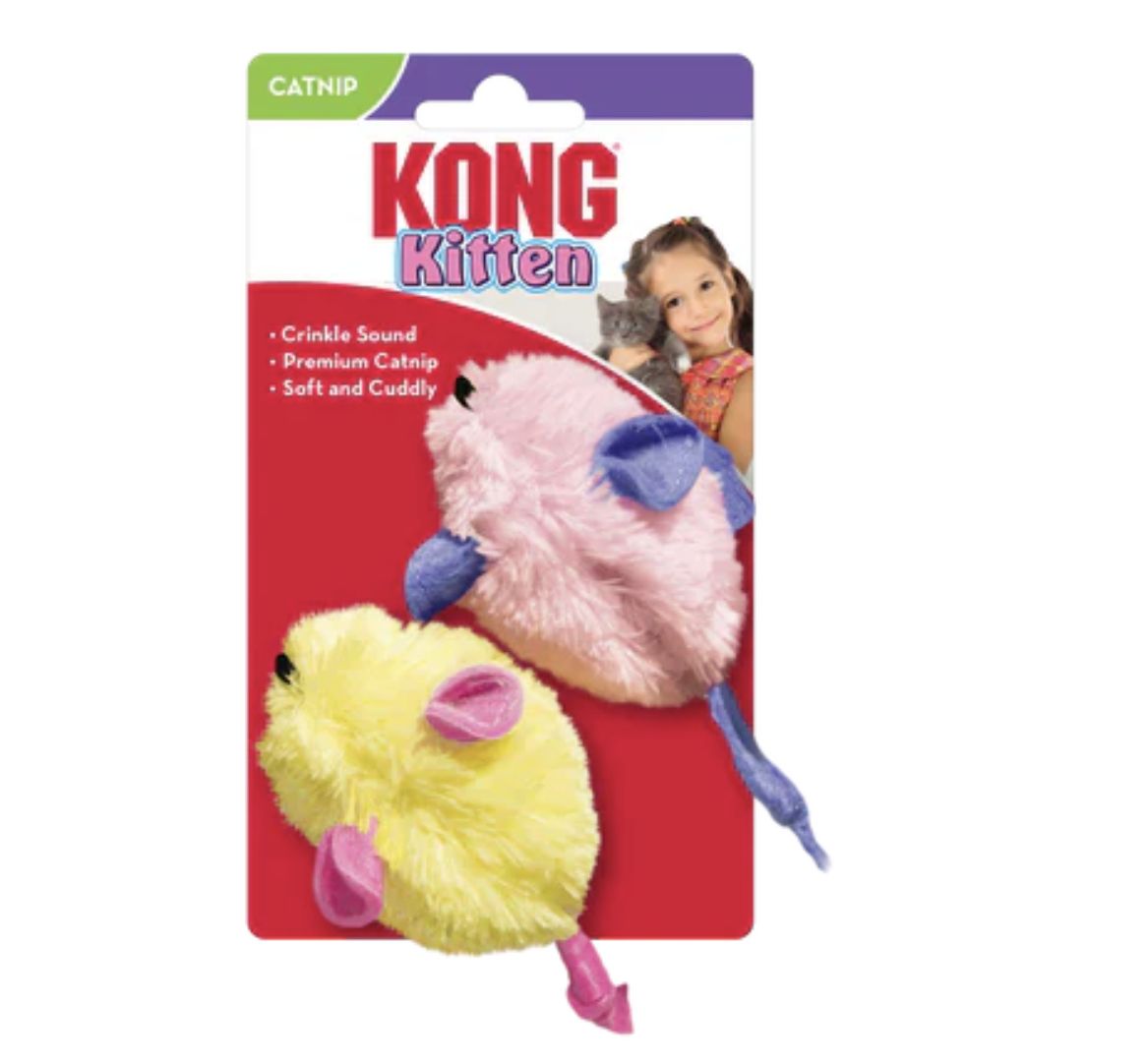 Kong Kitten Mouse Catnip Two Pack Toy*