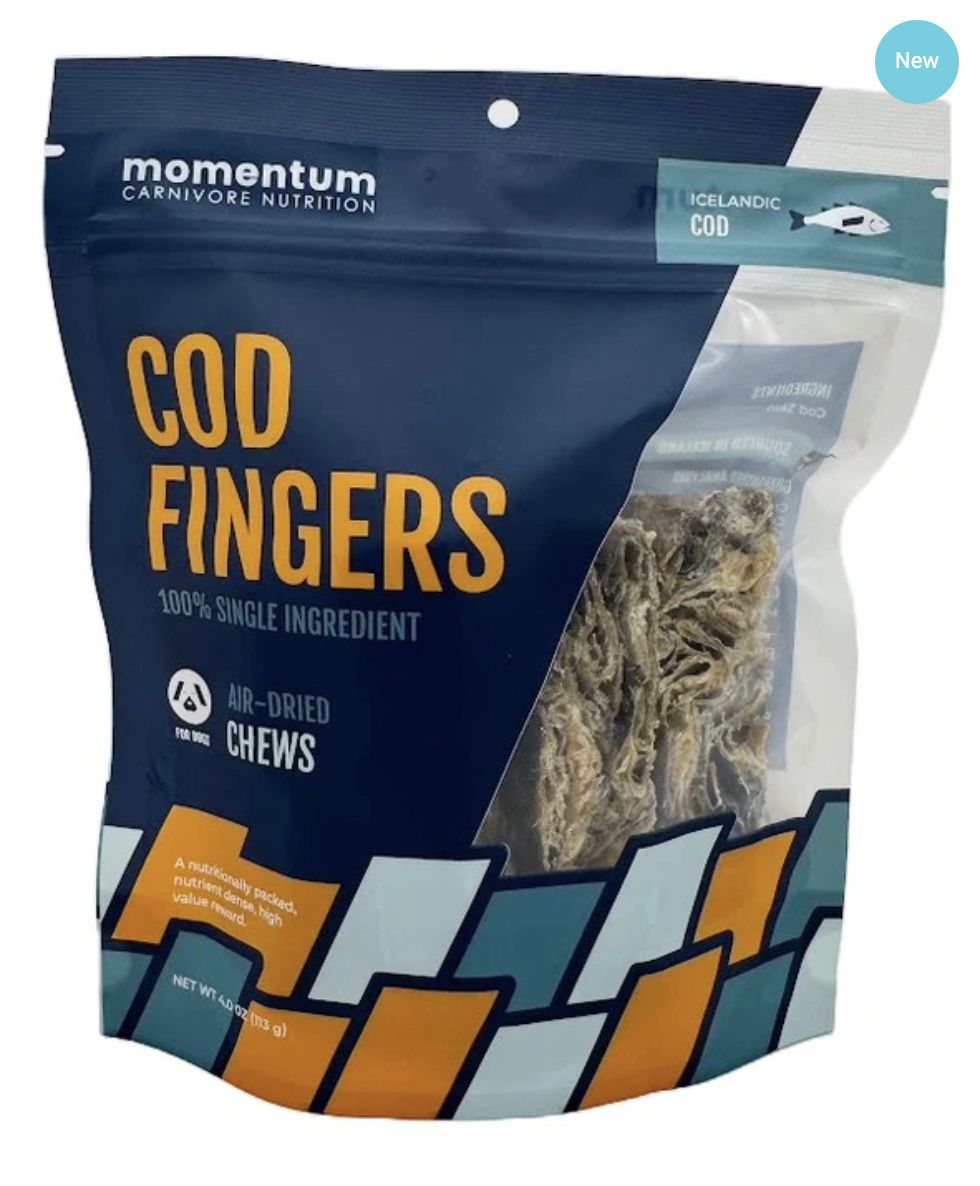 Momentum Air Dried Cod Fingers Treats 4oz