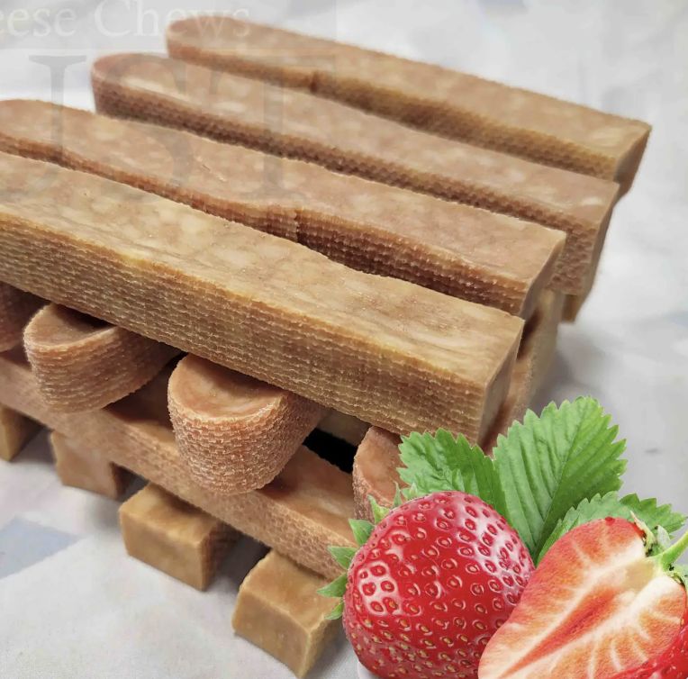 Just Cheese Chews- Strawberry Himalayan Yak - 3.5 oz