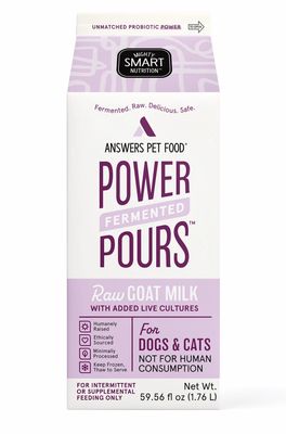 Answers Pet Food Frozen Fermented Raw Goat's Milk 1/2 Gallon