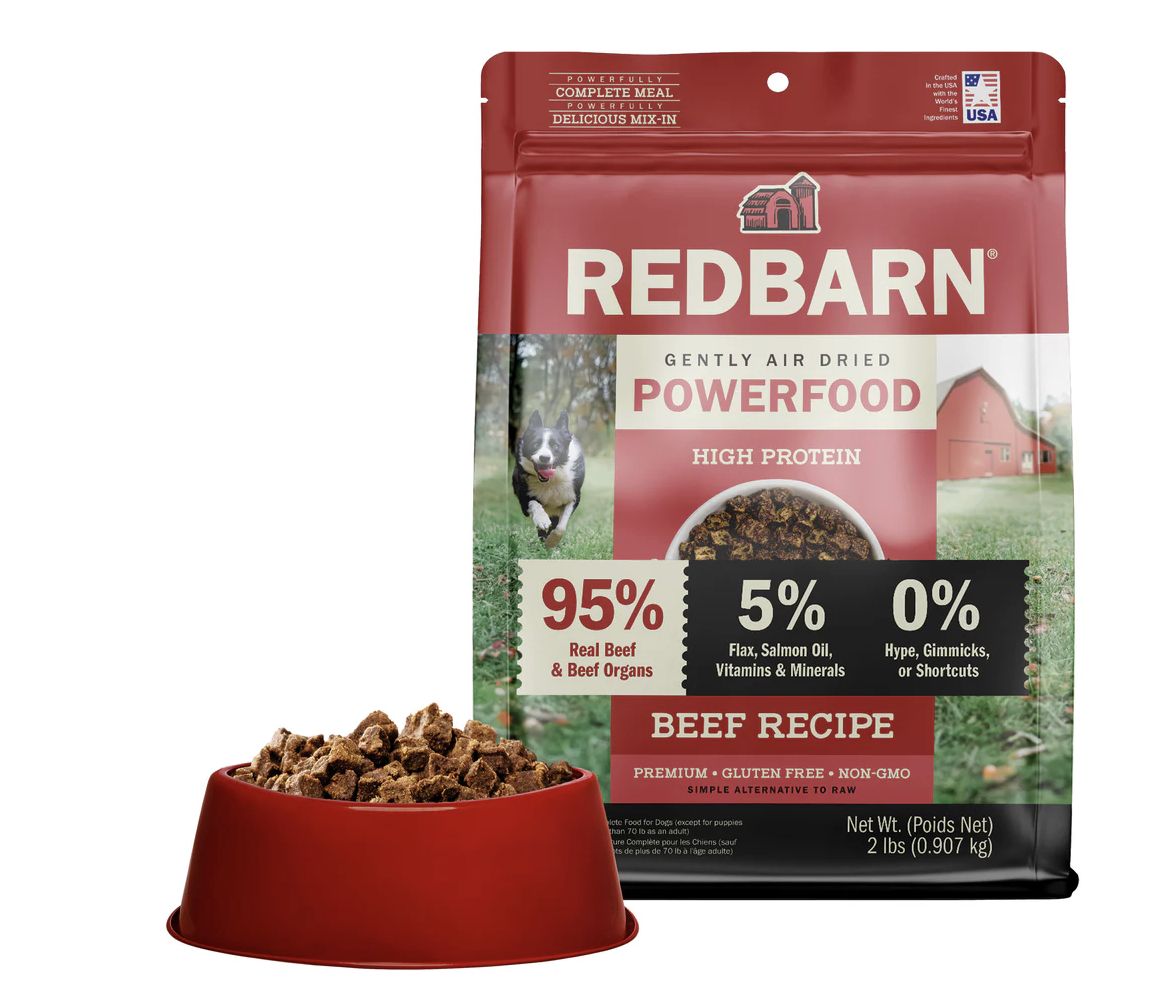 Redbarn Air Dried Beef Recipe Dog Food 2lb