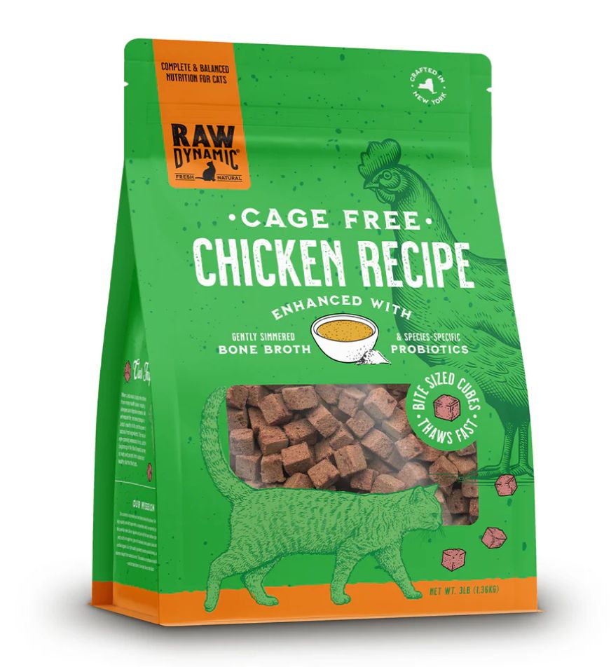 Raw Dynamic Frozen Raw Chicken Recipe Cat Food 3lb