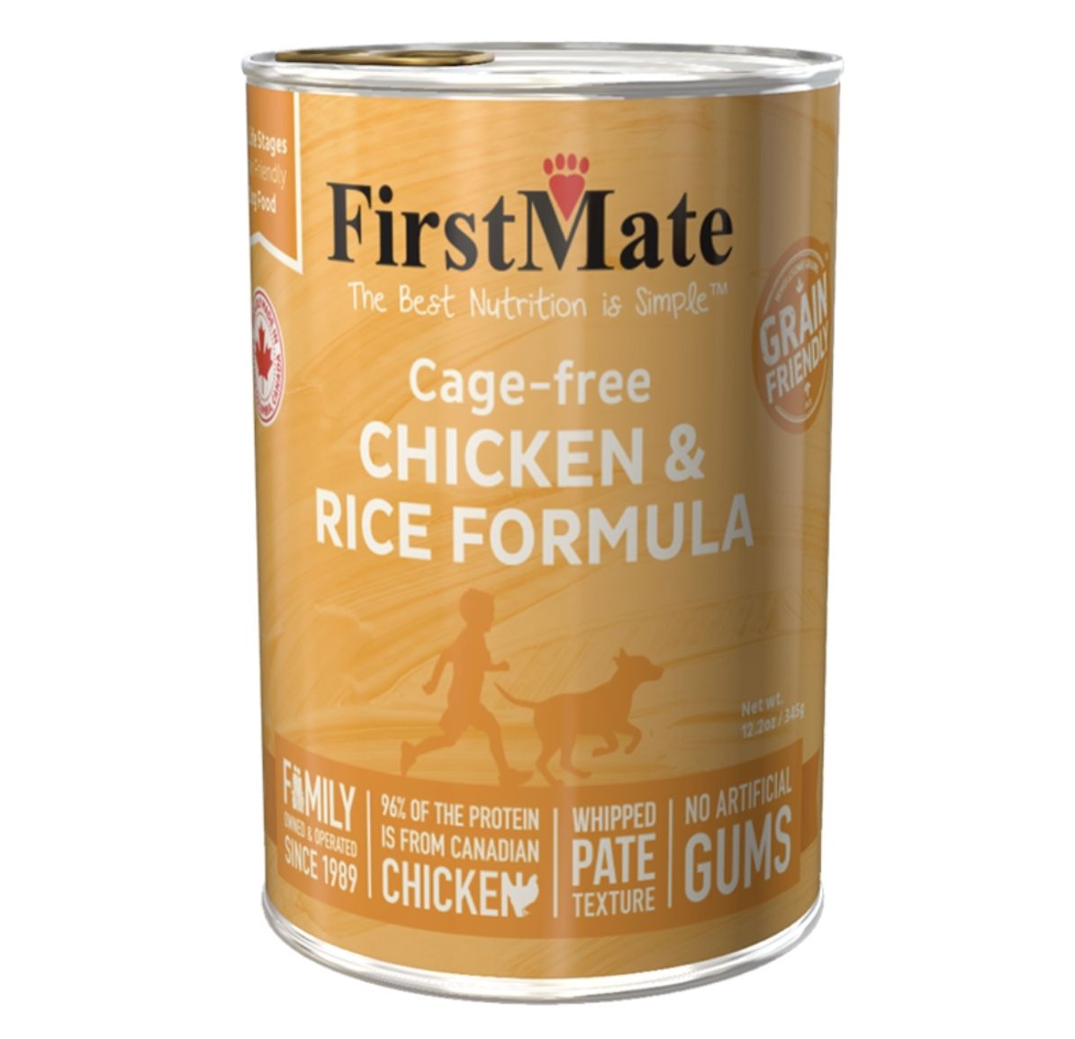 FirstMate Chicken &amp; Rice Formula Canned Dog Food 12.2 oz