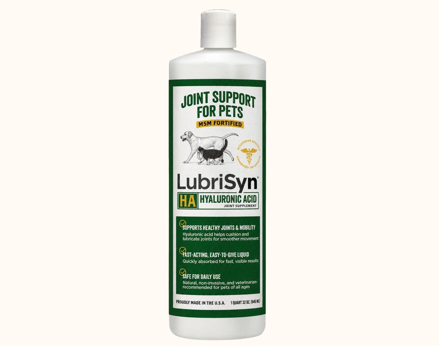 LubriSyn HA+ MSM Joint Supplement 32 Oz