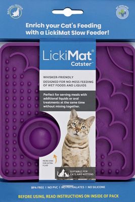 LickiMat Catster Slow Feeder Mat - Purple