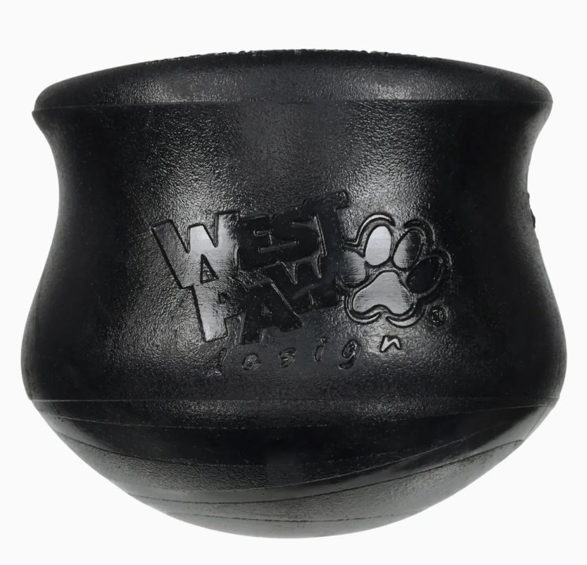 West Paw Black Holiday Toppl Interactive Slow Feeder Puzzle - Small