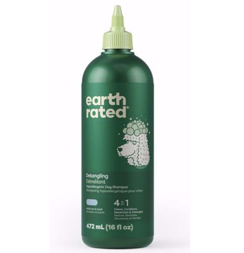 Earth Rated White Basil 3-in-1 Detangling  Dog Shampoo 16 oz