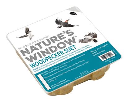 Nature's Window Woodpecker Suet Cake for Birds