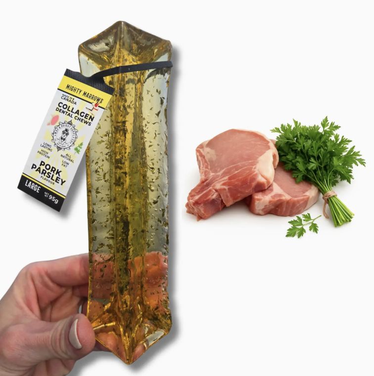 Mighty Marrow Collagen Dental Chews - Pork &amp; Parsley