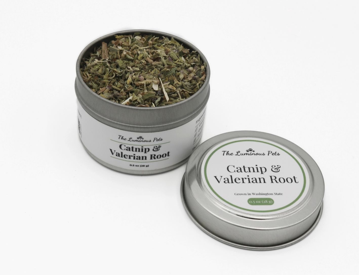 The Luminous Pets Cat Nip and Valerian Root in Tin .5oz