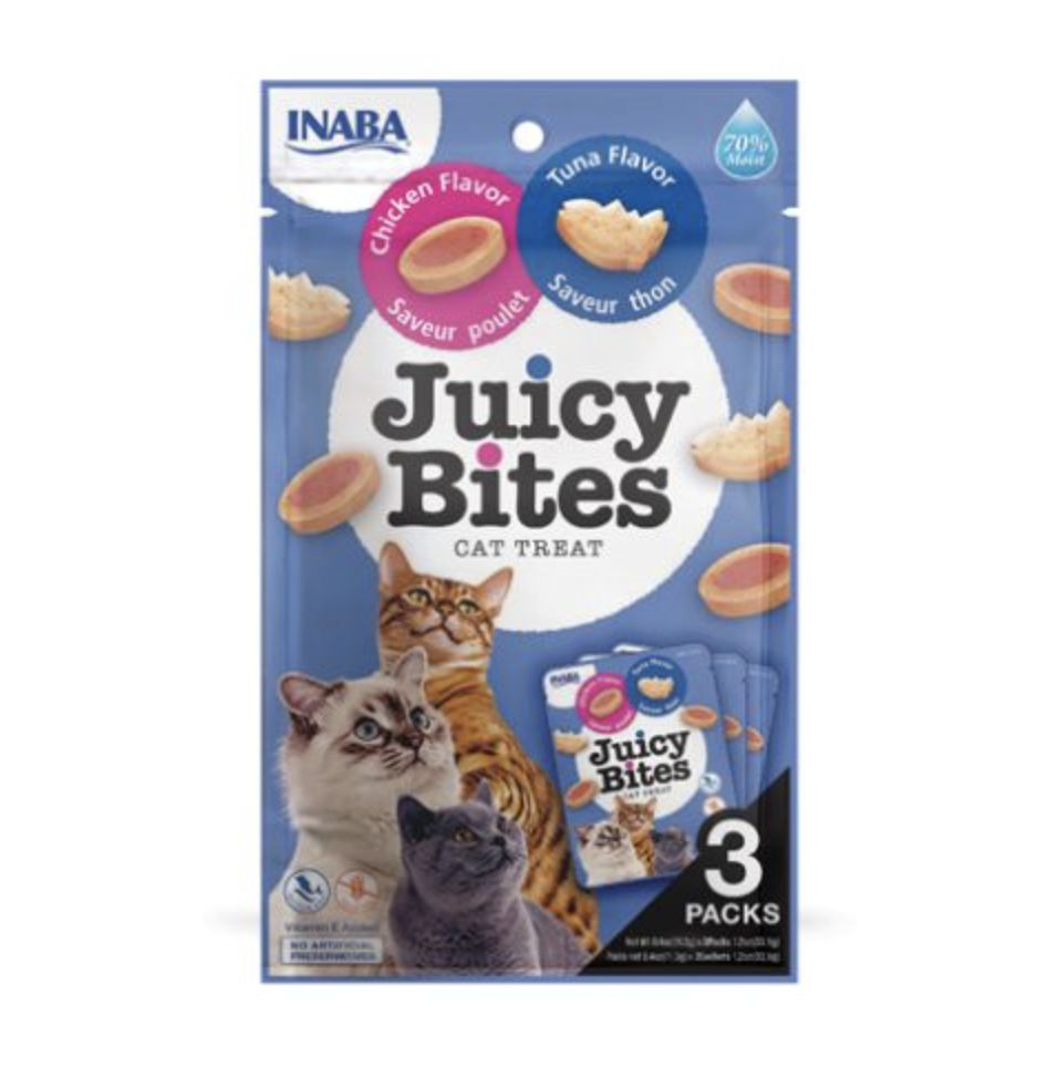 Inaba Juicy Bites Chicken and Tuna Cat Treats - 3pk