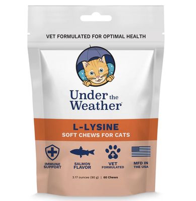 Under the Weather L-Lysine Soft Chews for Cats, 60ct